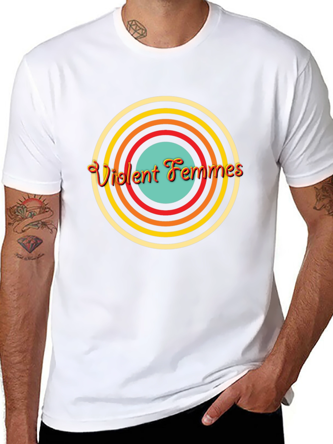 Violent Femmes Retro Circle Graphic Tee