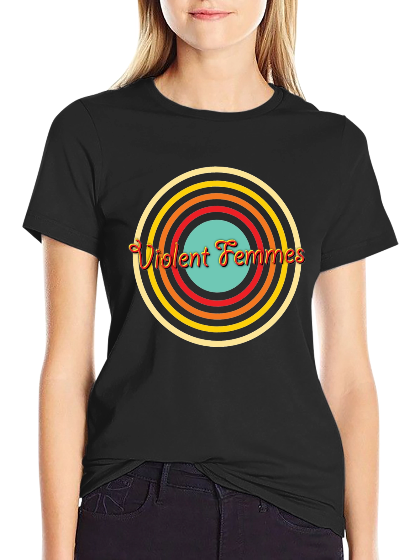 Violent Femmes Retro Circle Graphic Tee
