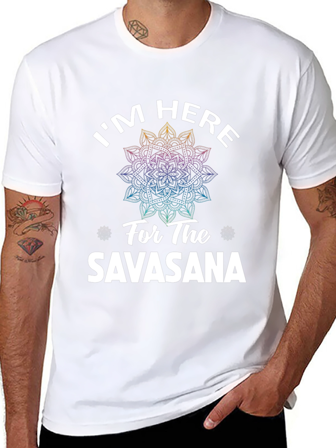 Im Here for Savasana T-Shirt - Yoga Meditation