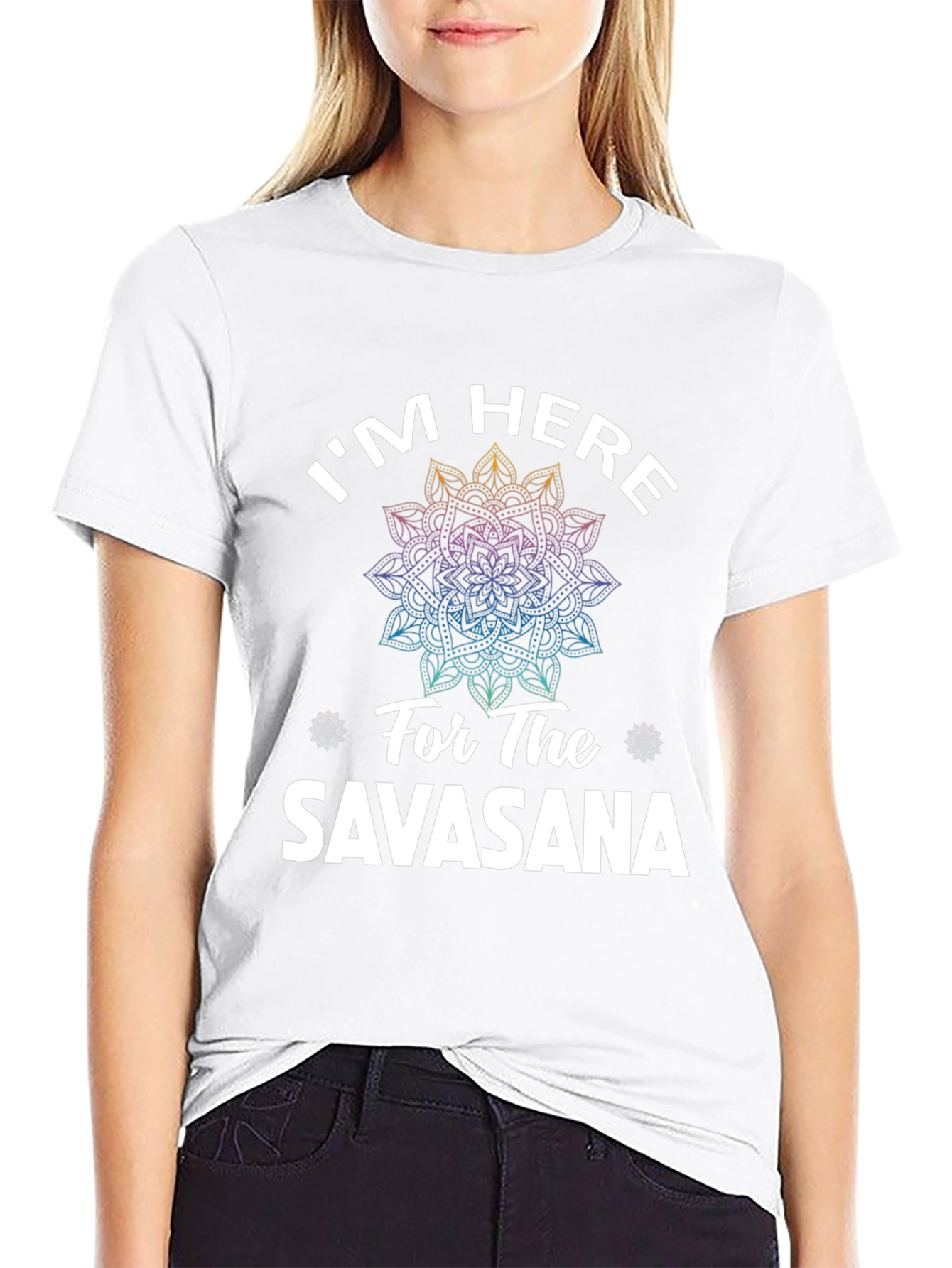 Im Here for Savasana T-Shirt - Yoga Meditation