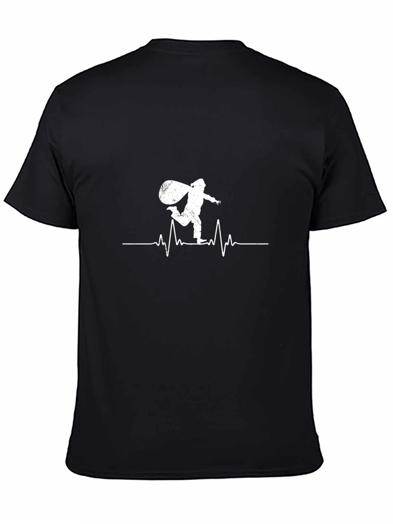 Santa Heartbeat T-Shirt - Festive Holiday Apparel
