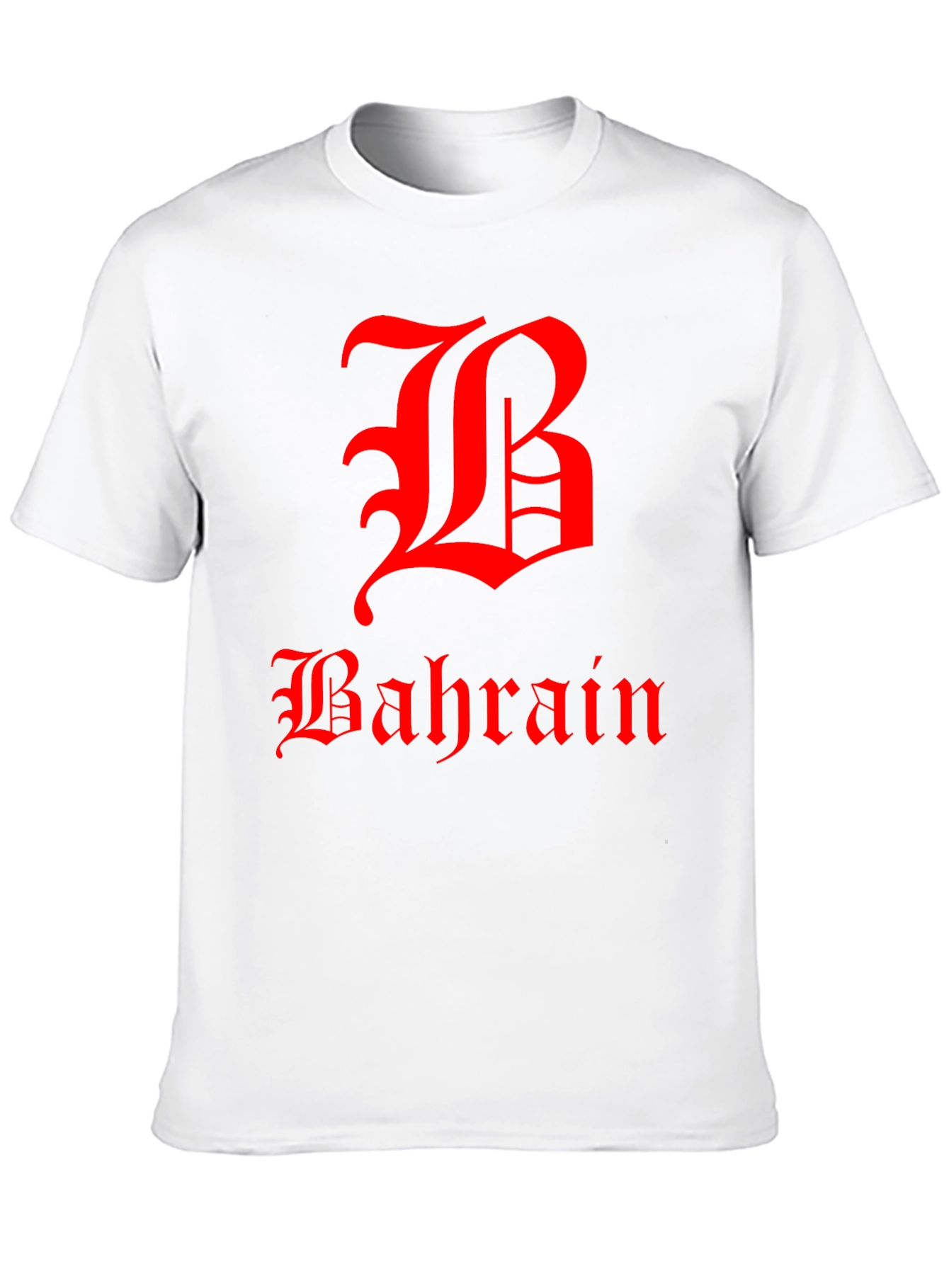 Bahrain Graphic T-Shirt - Red Print on Black