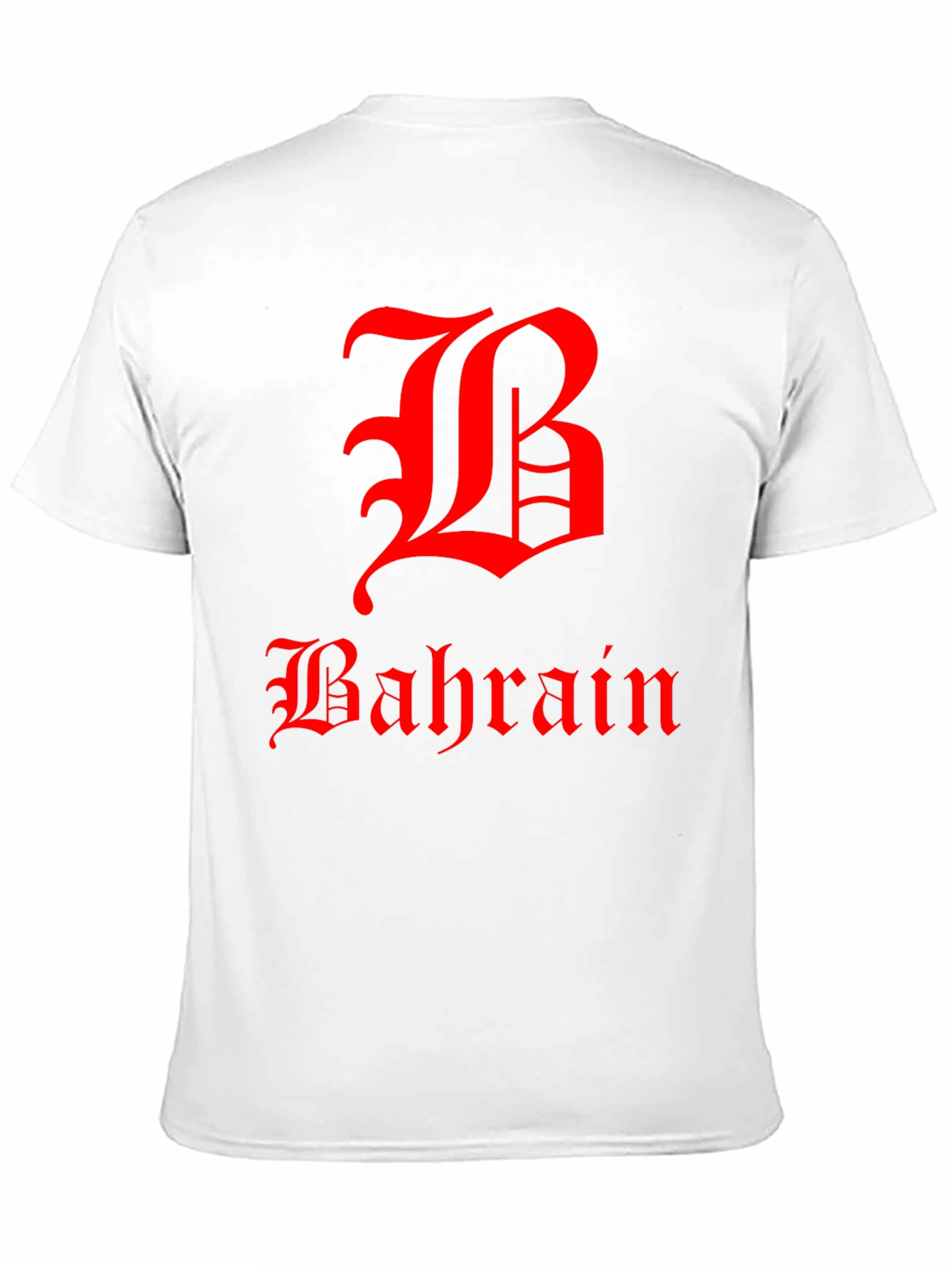 Bahrain Graphic T-Shirt - Red Print on Black