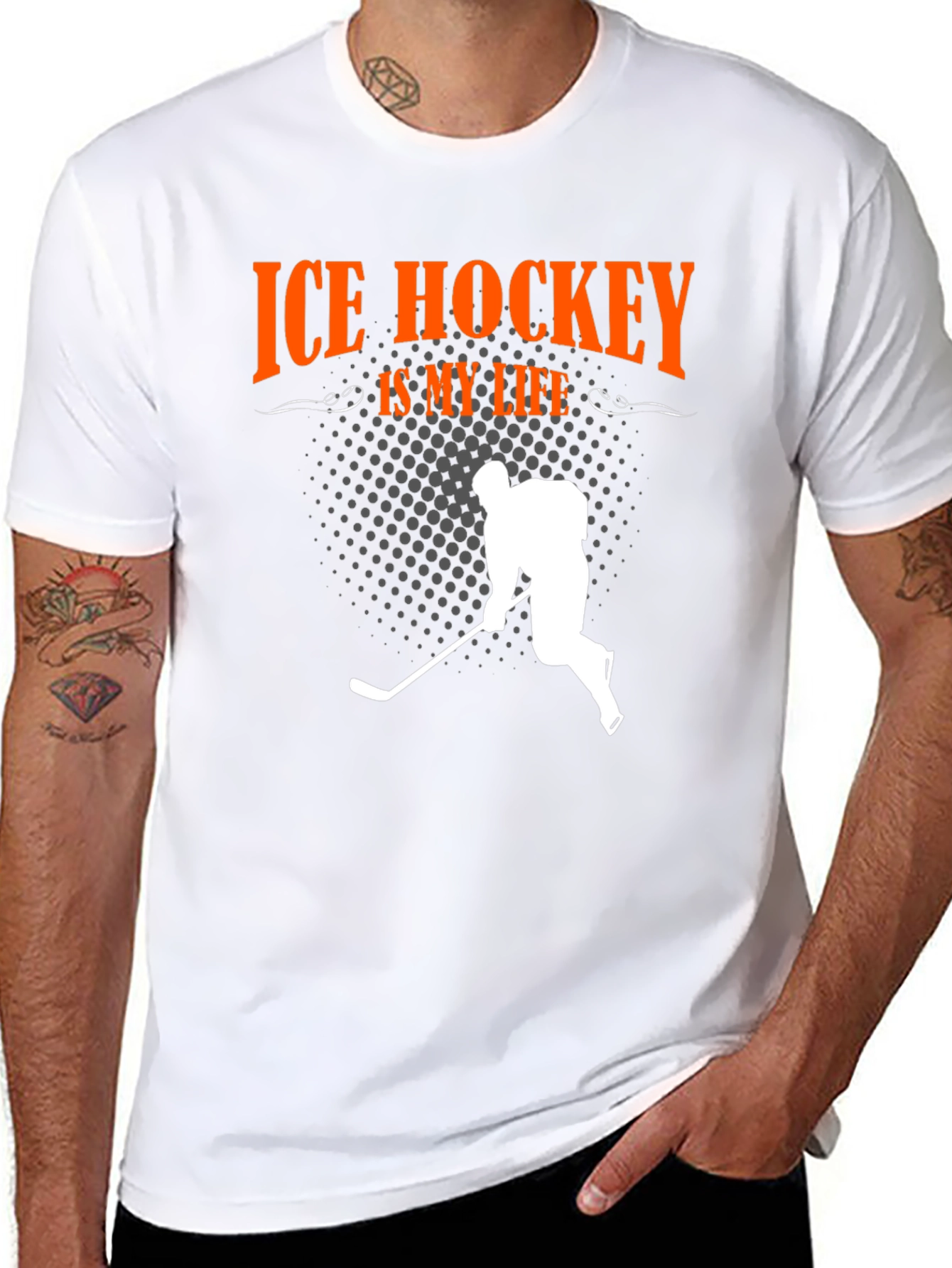 Ice Hockey Is My Life Graphic Tee