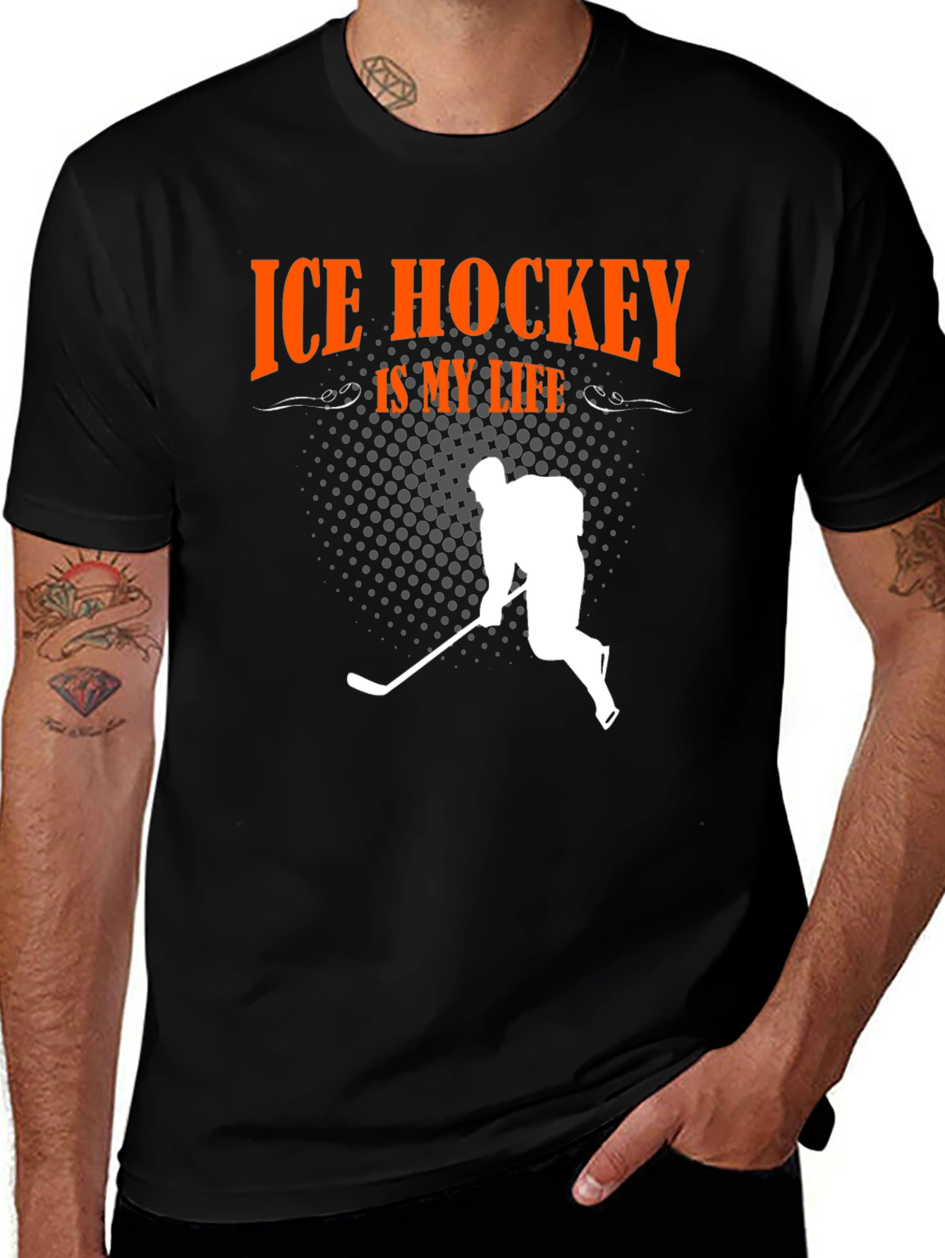 Ice Hockey Is My Life Graphic Tee