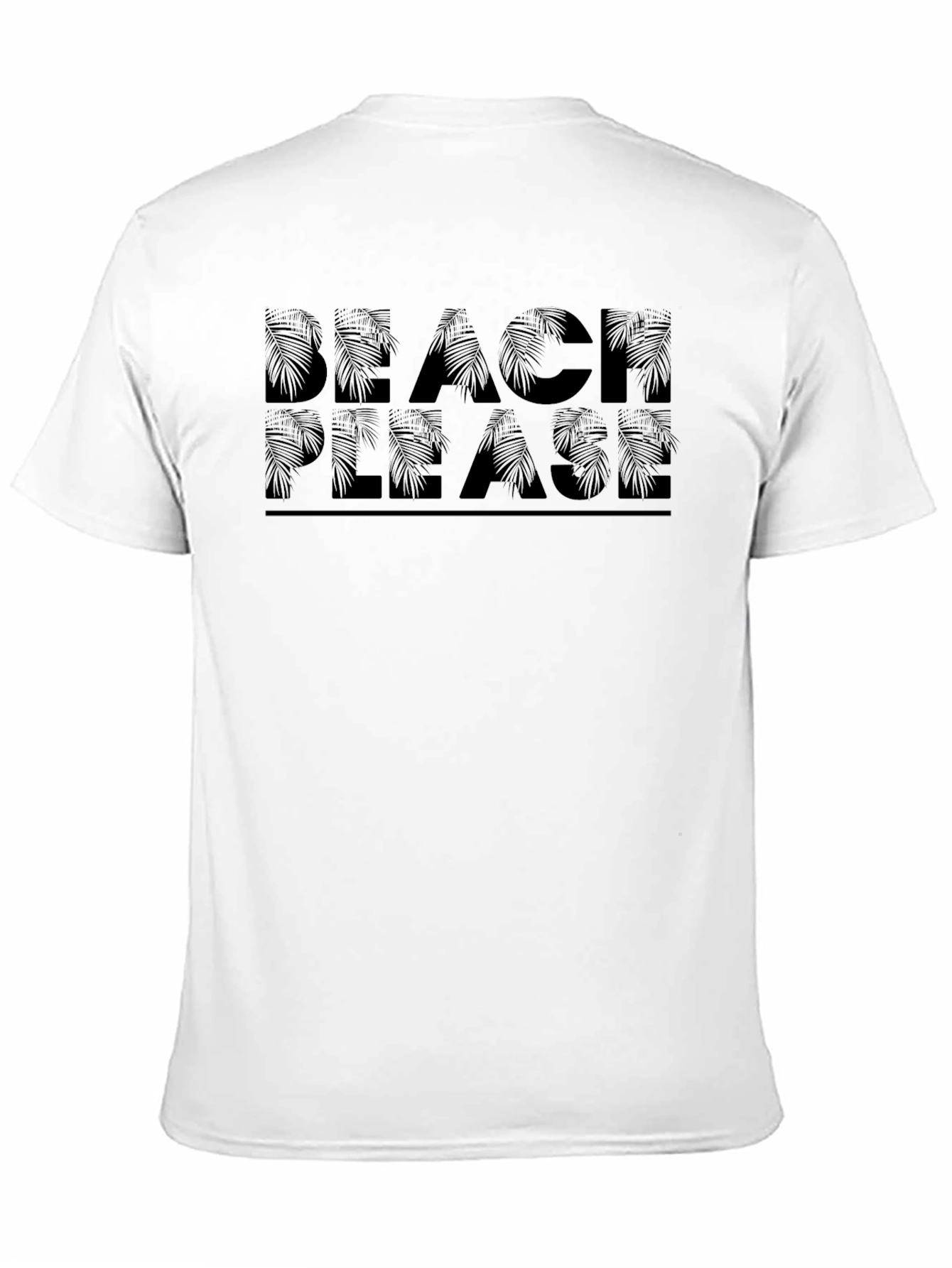 Beach Please Graphic Tee - Black T-Shirt