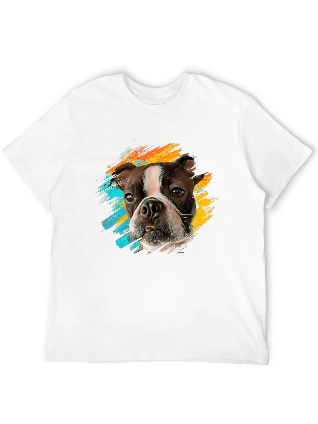 Dog Breed Graphic Print Black T-Shirt