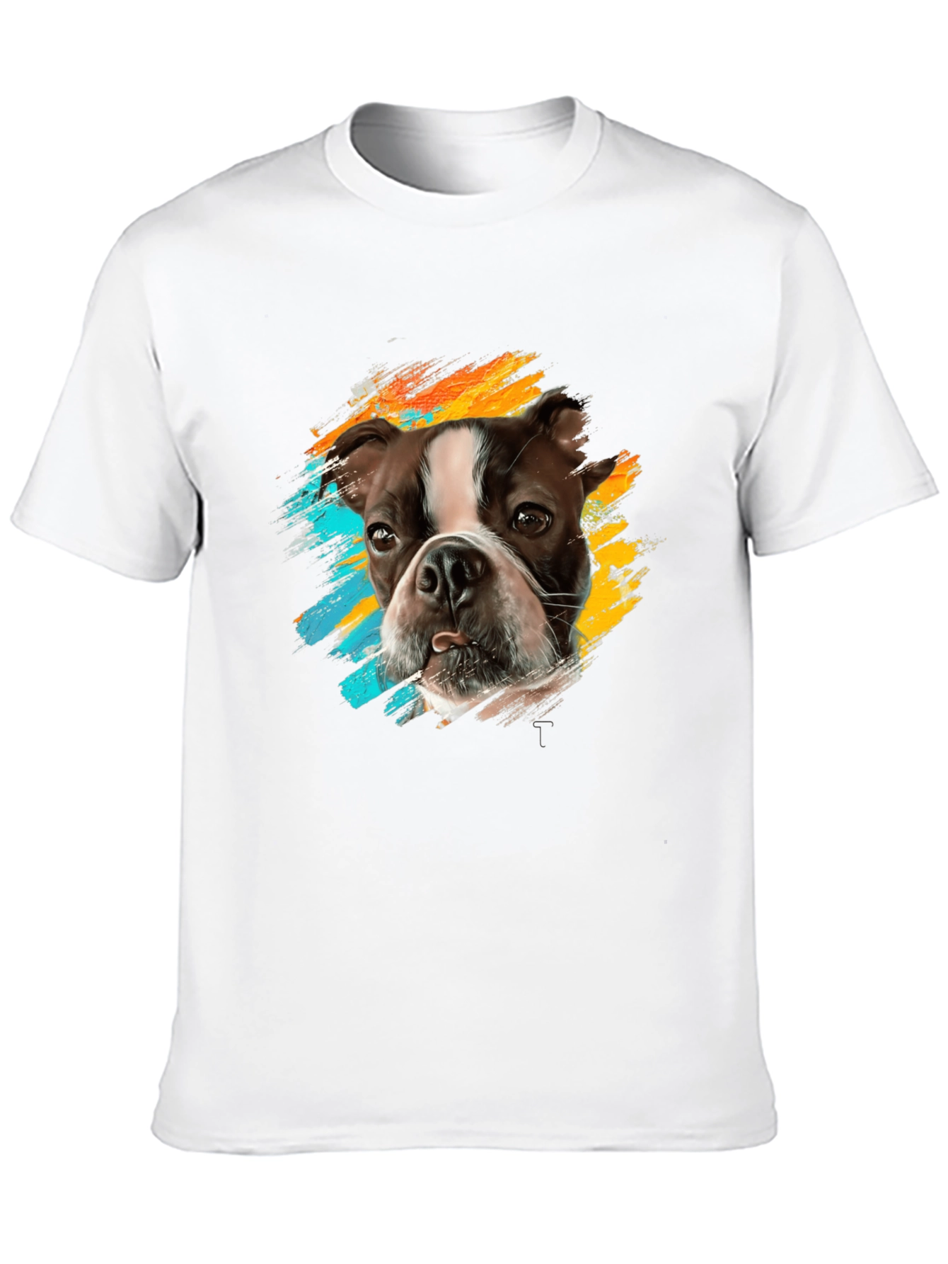 Dog Breed Graphic Print Black T-Shirt