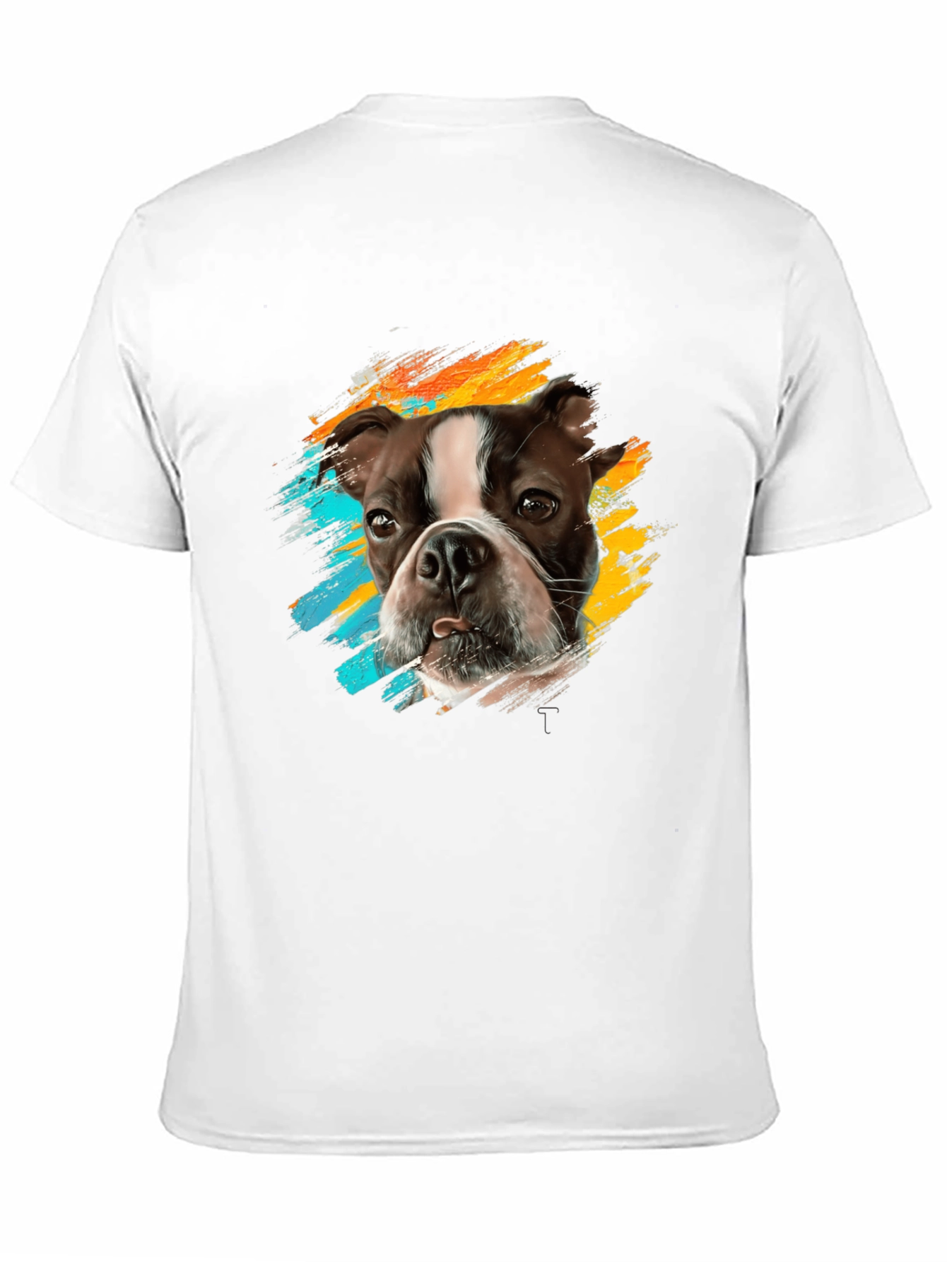 Dog Breed Graphic Print Black T-Shirt