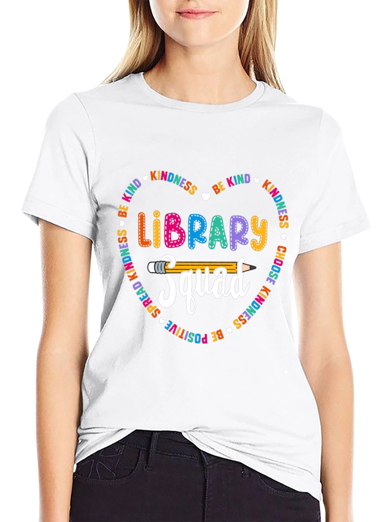 Library Squad T-Shirt - Kindness & Positivity