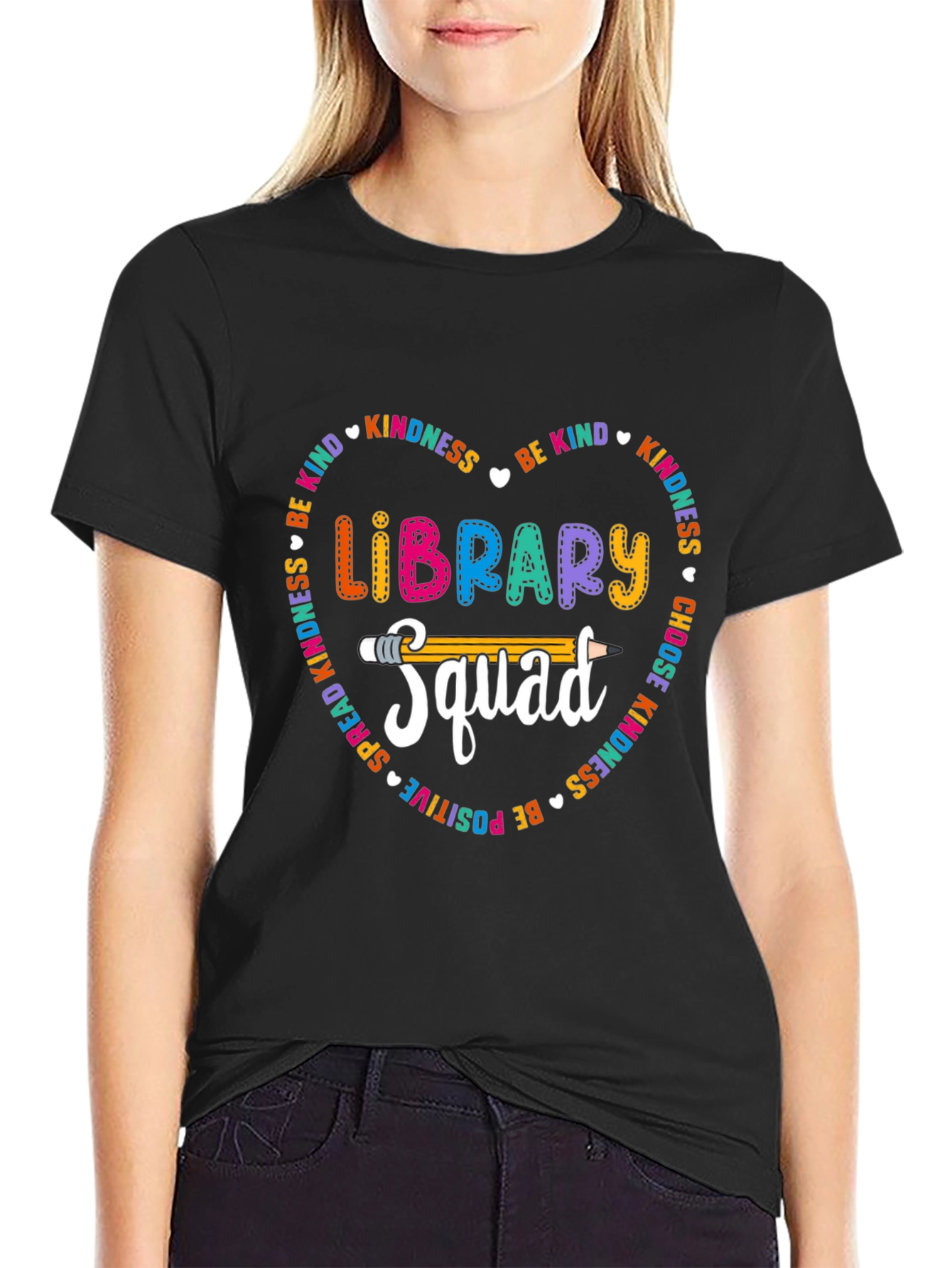 Library Squad T-Shirt - Kindness & Positivity