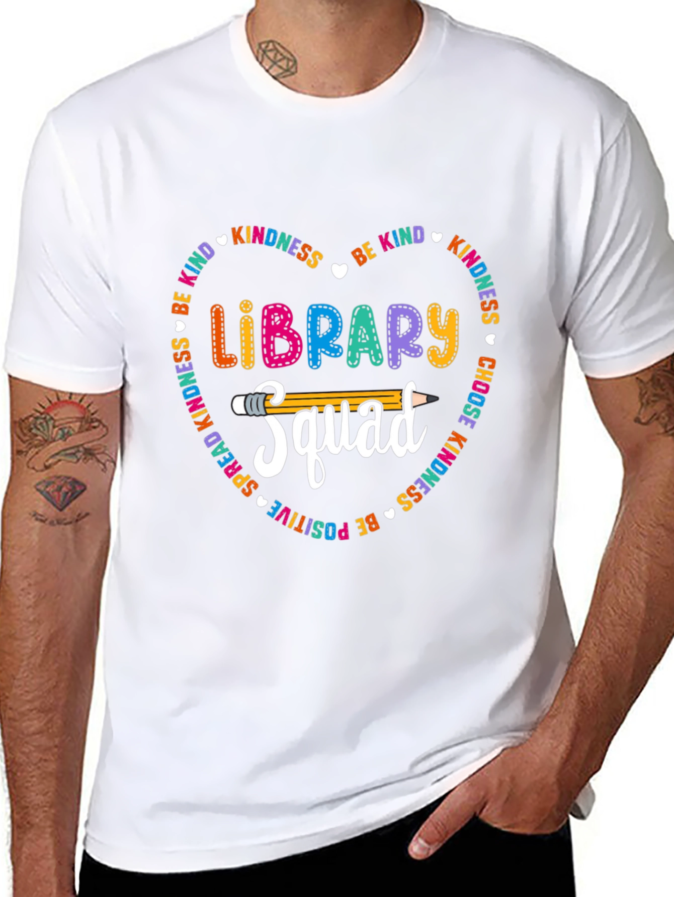 Library Squad T-Shirt - Kindness & Positivity