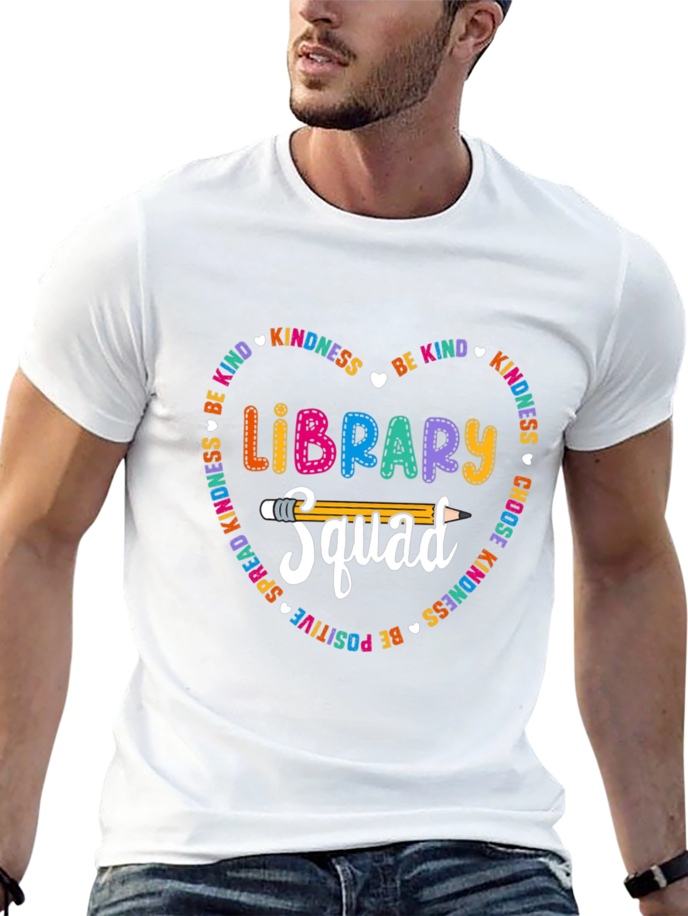 Library Squad T-Shirt - Kindness & Positivity