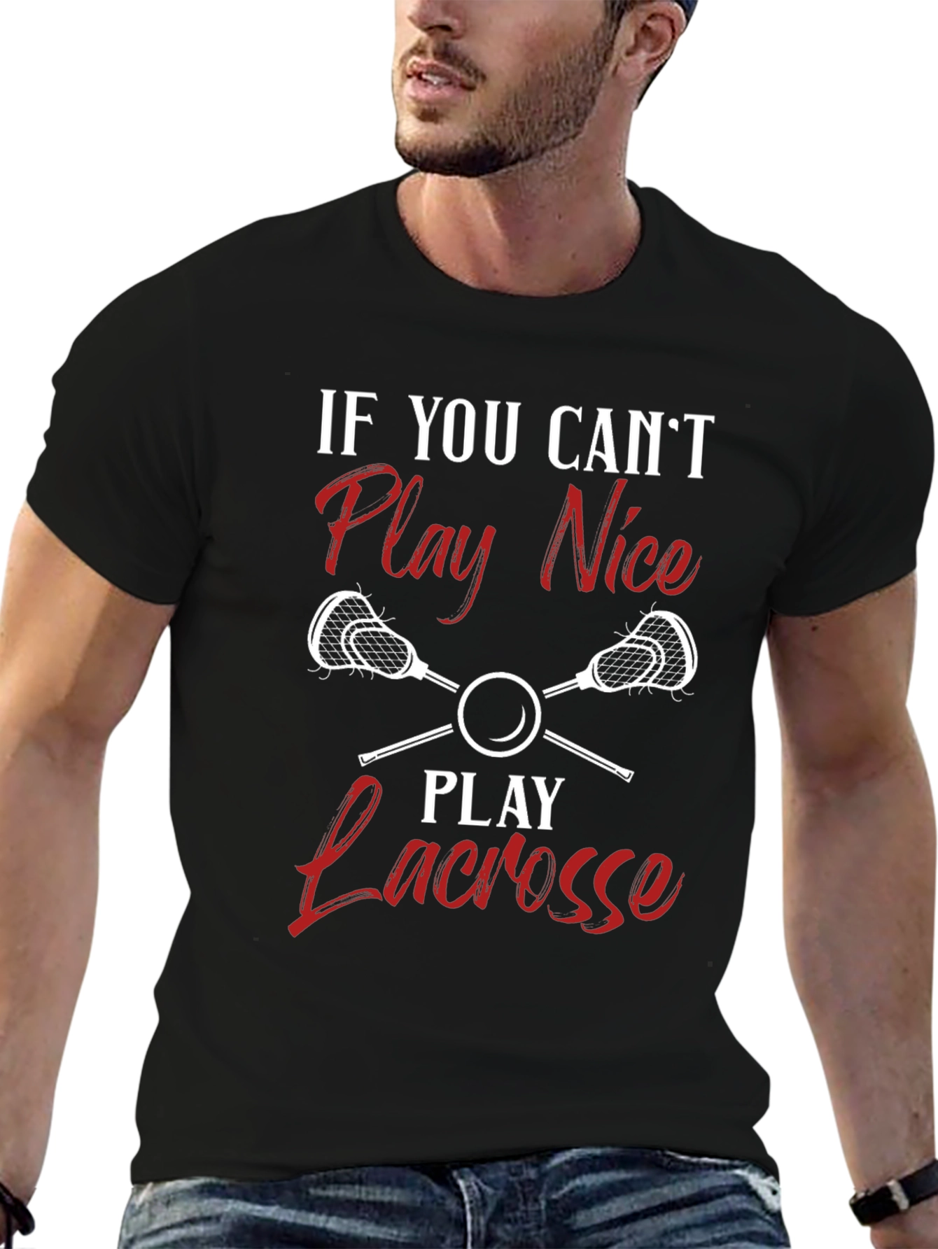 Lacrosse T-Shirt - Play Nice or Play Lacrosse!