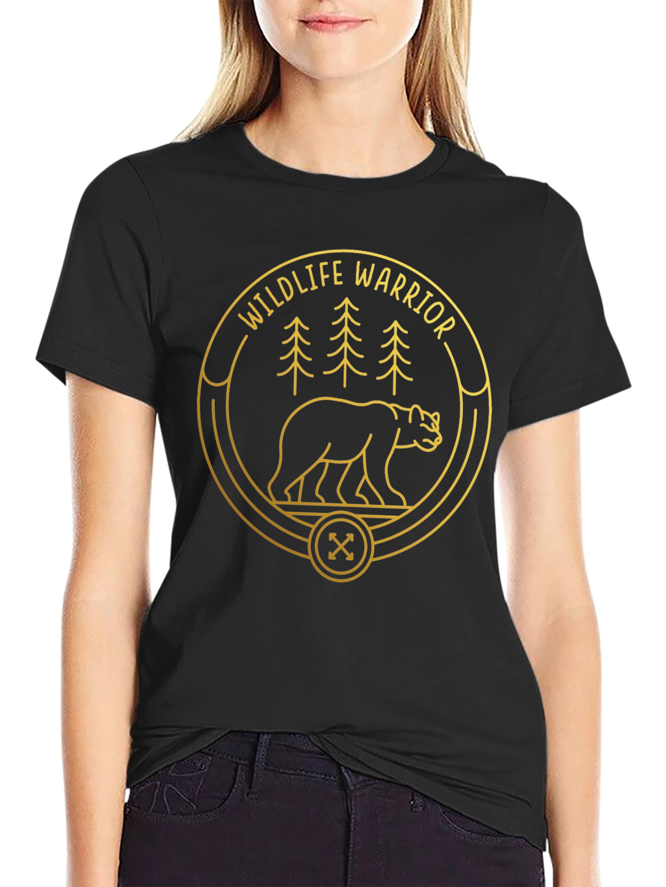 Wildlife Warrior Bear Graphic T-Shirt