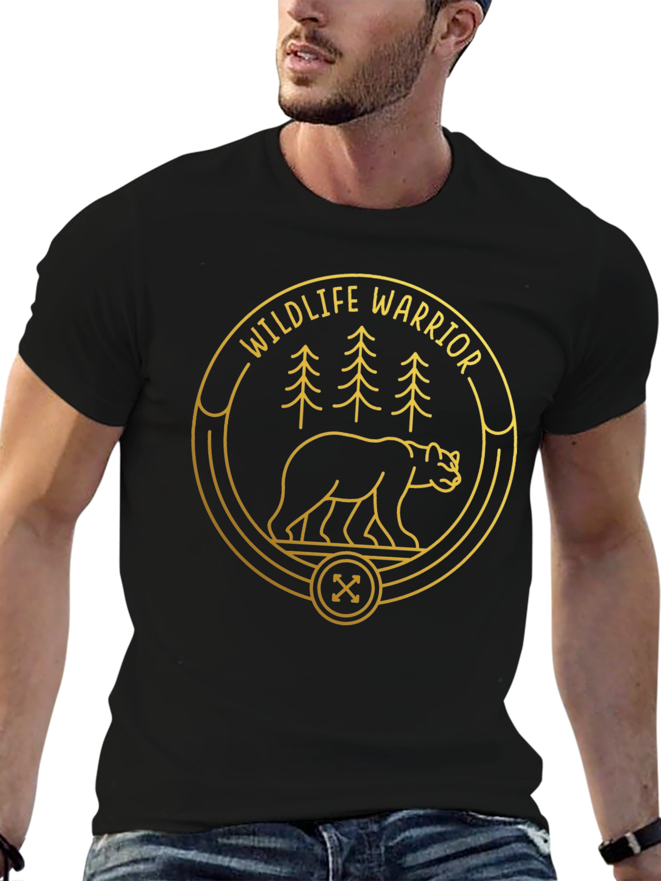 Wildlife Warrior Bear Graphic T-Shirt