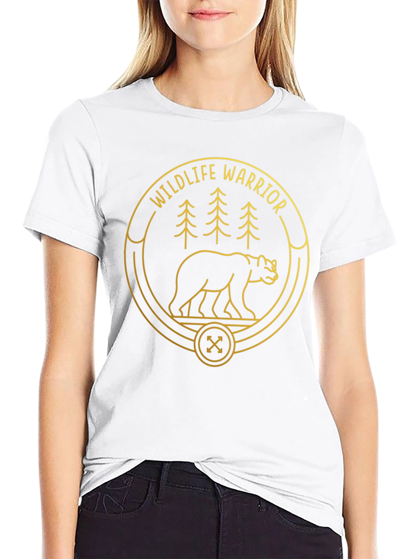 Wildlife Warrior Bear Graphic T-Shirt