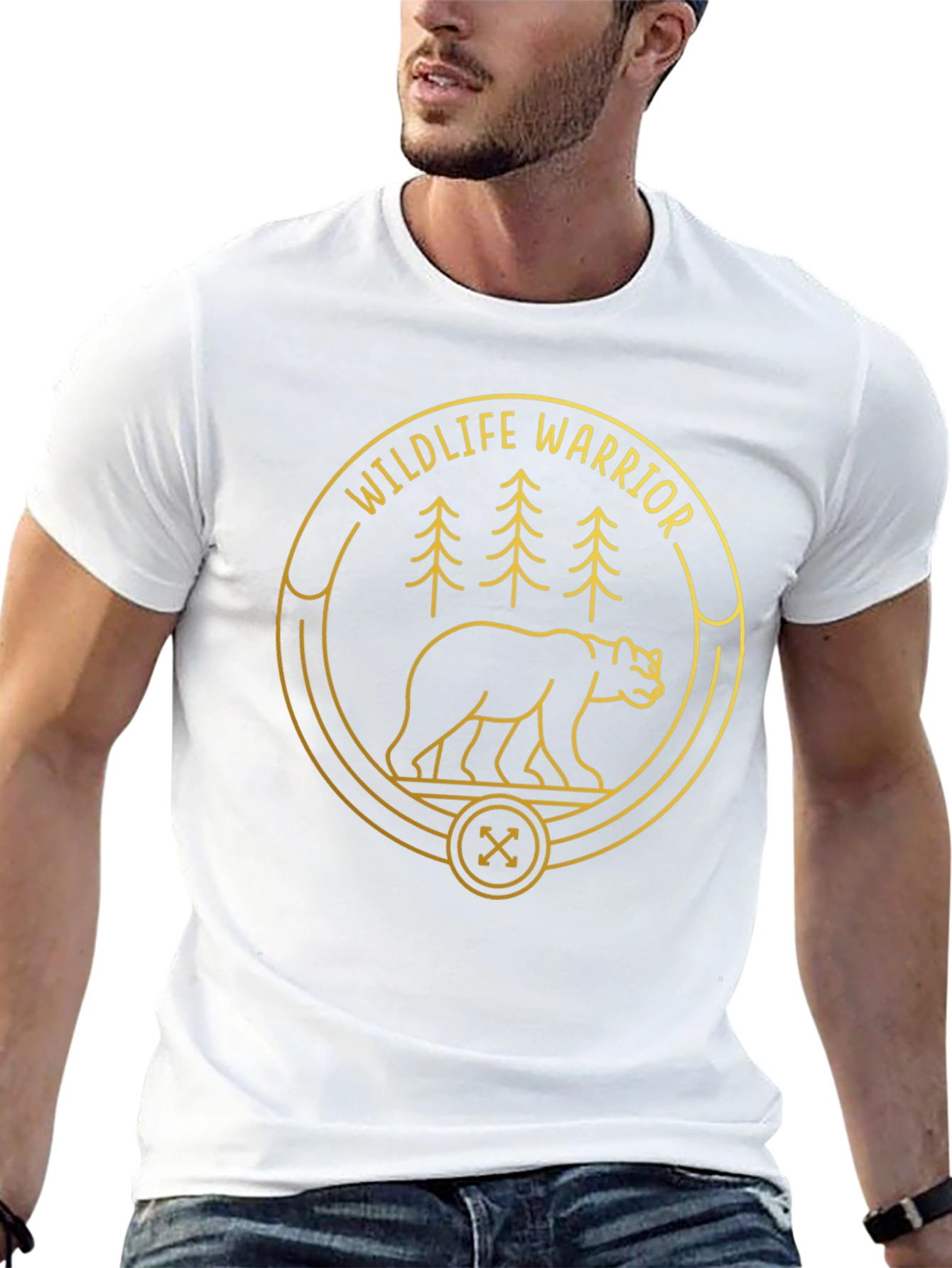 Wildlife Warrior Bear Graphic T-Shirt