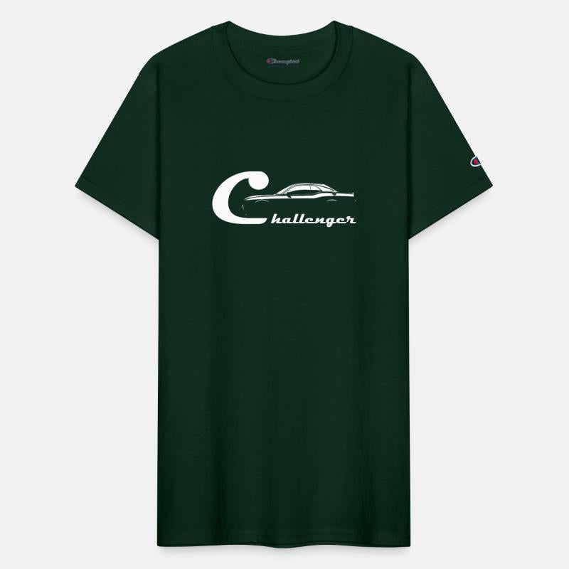 Men s Dodge Challenger Car Short Sleeve Crew