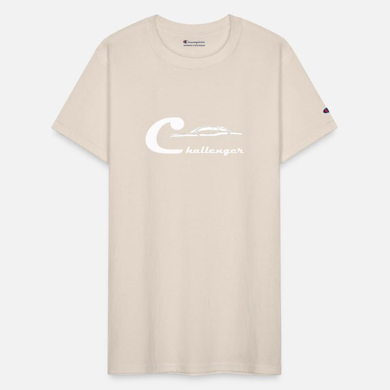 Men s Dodge Challenger Car Short Sleeve Crew