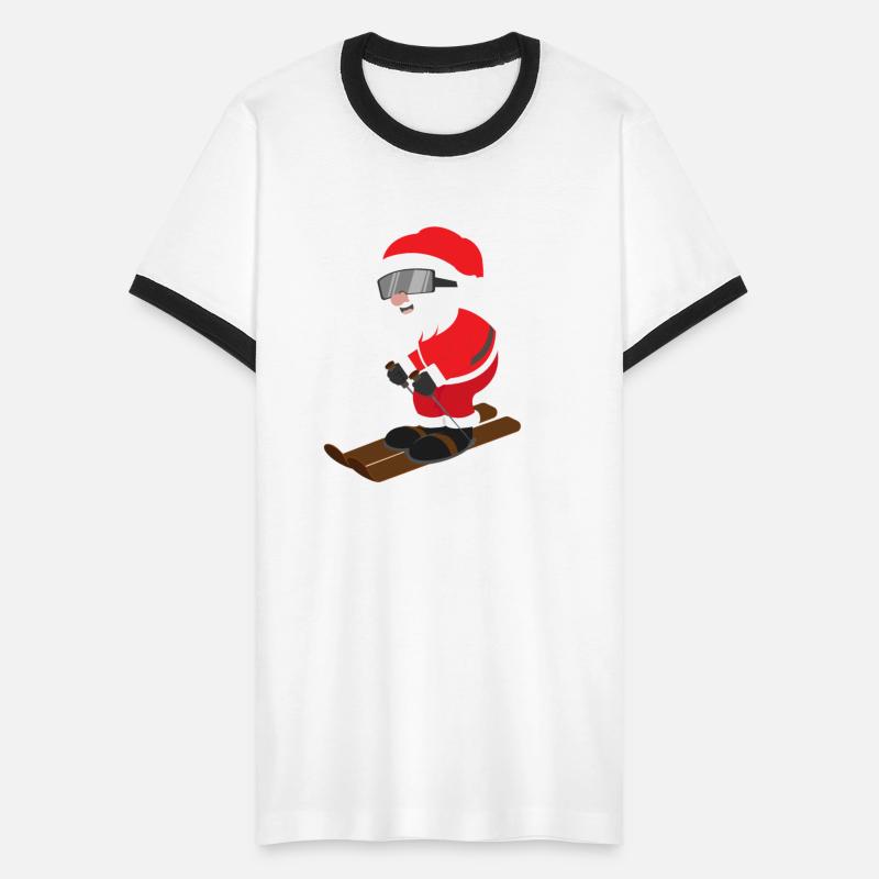 Merry Christmas - happy Santa Skiing - Gift Idea