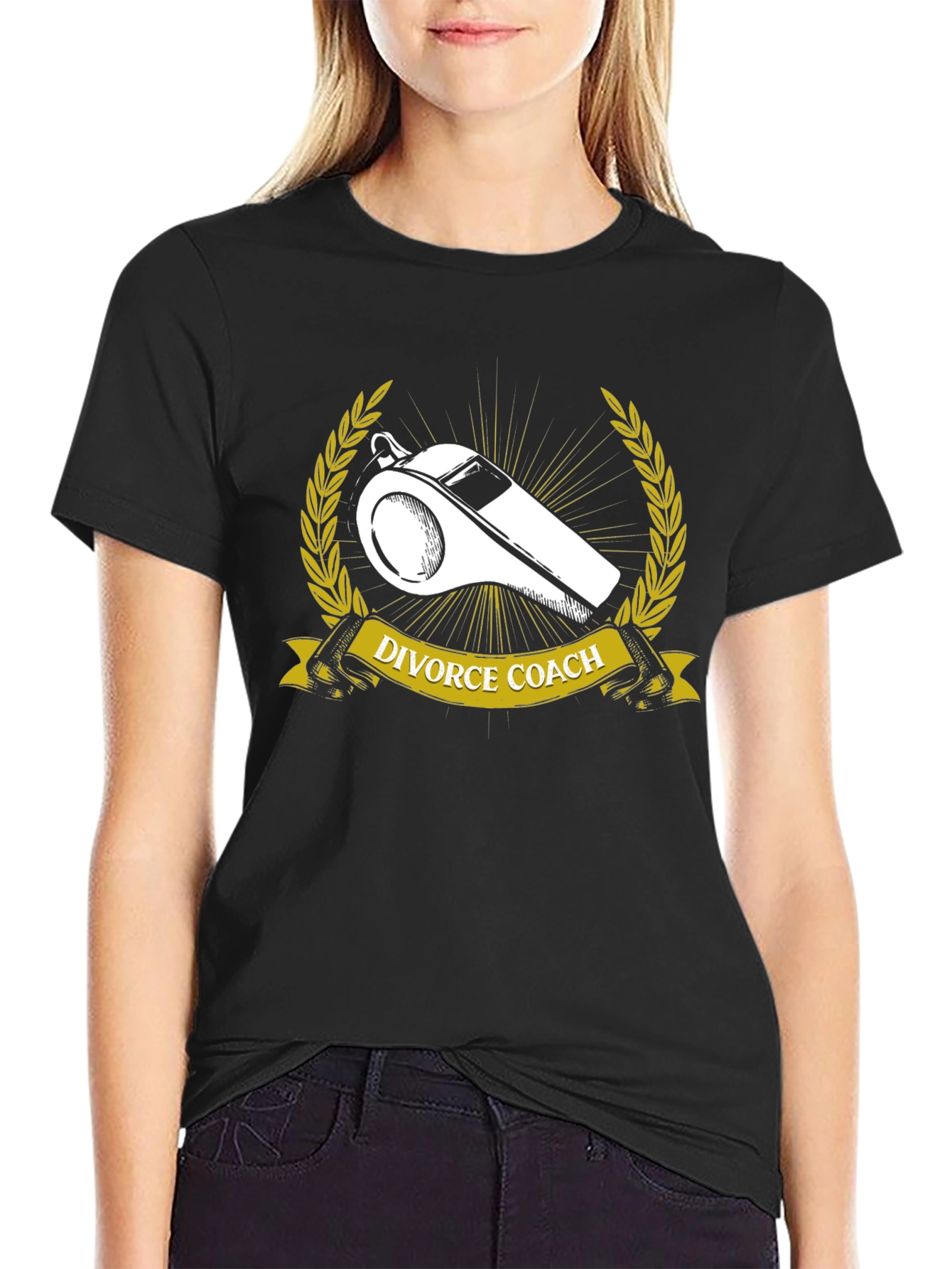 Divorce Coach T-Shirt - Whistle Design