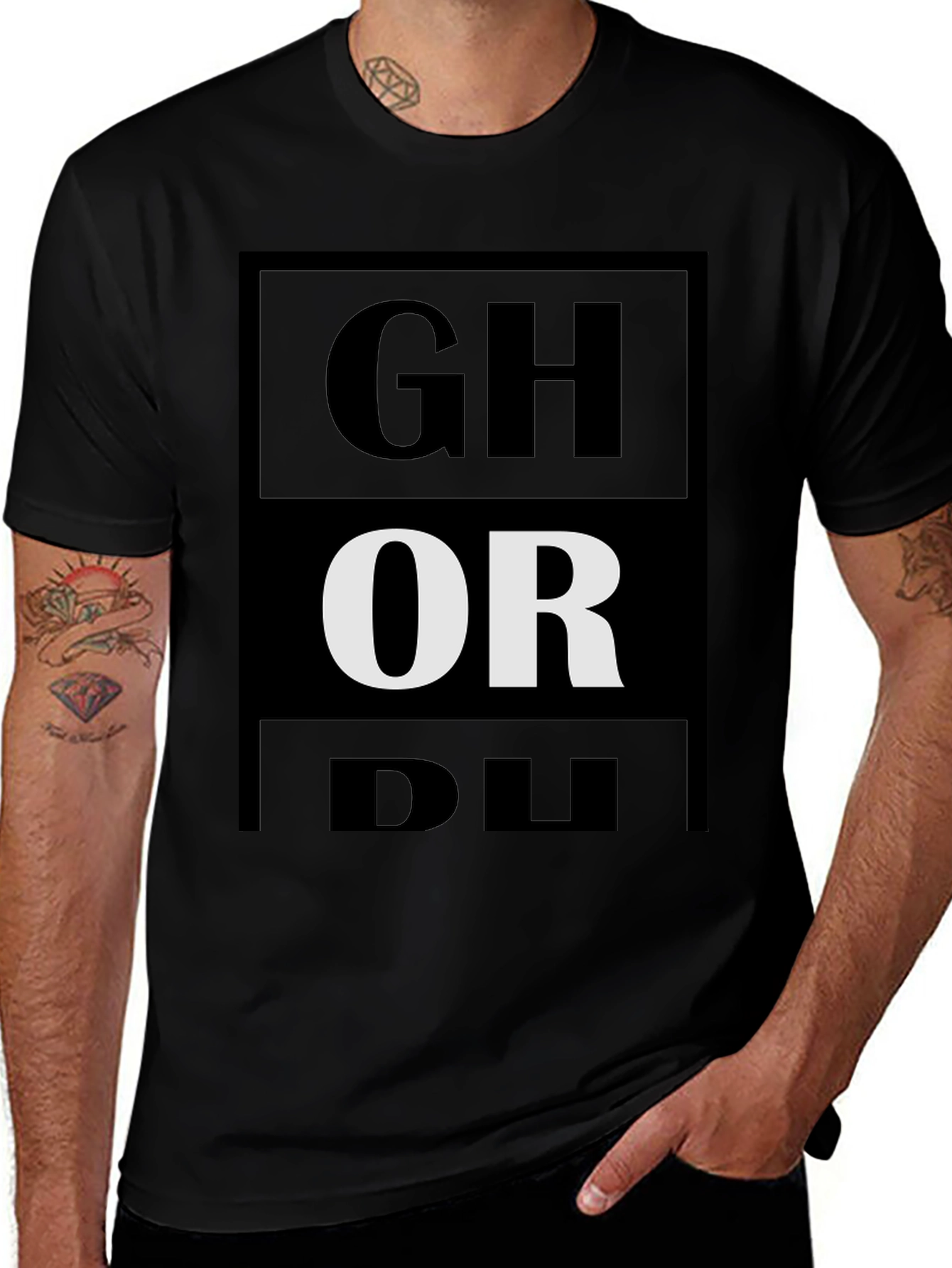 Ghormley T-Shirt - Black Graphic Tee