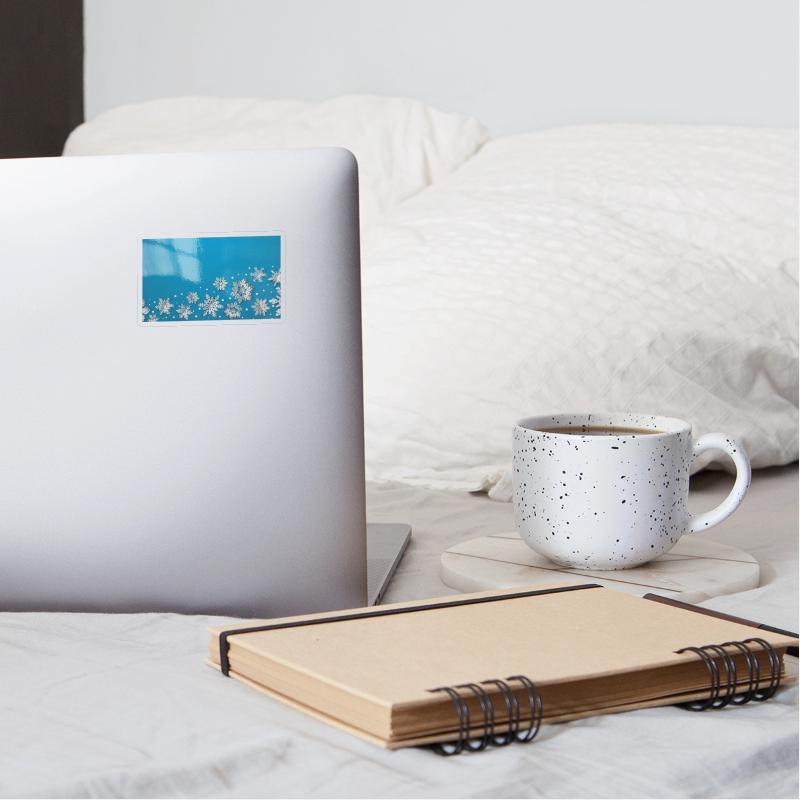 Modern Snowflakes Blue