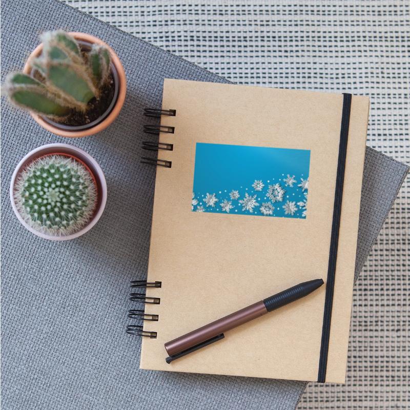 Modern Snowflakes Blue