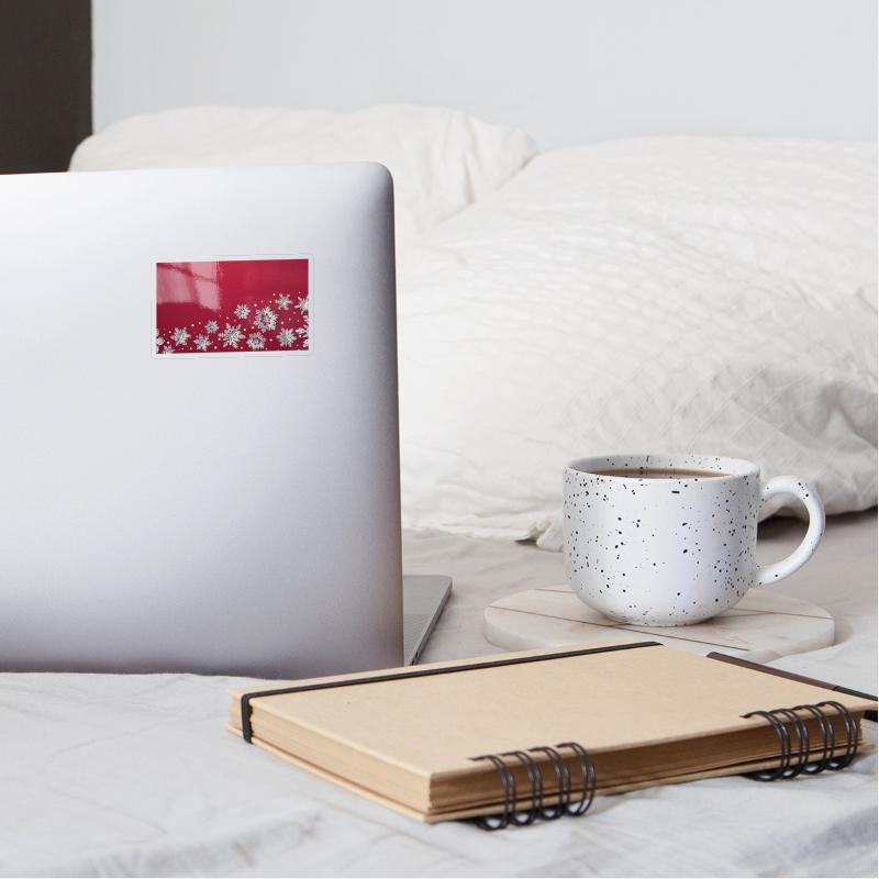 Modern Snowflakes Red