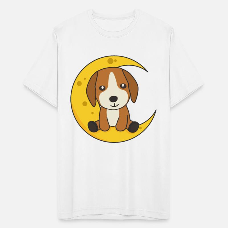 Moon Beagle Cute Animals For Kids At Night