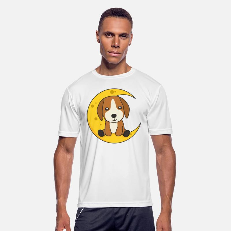 Moon Beagle Cute Animals For Kids At Night