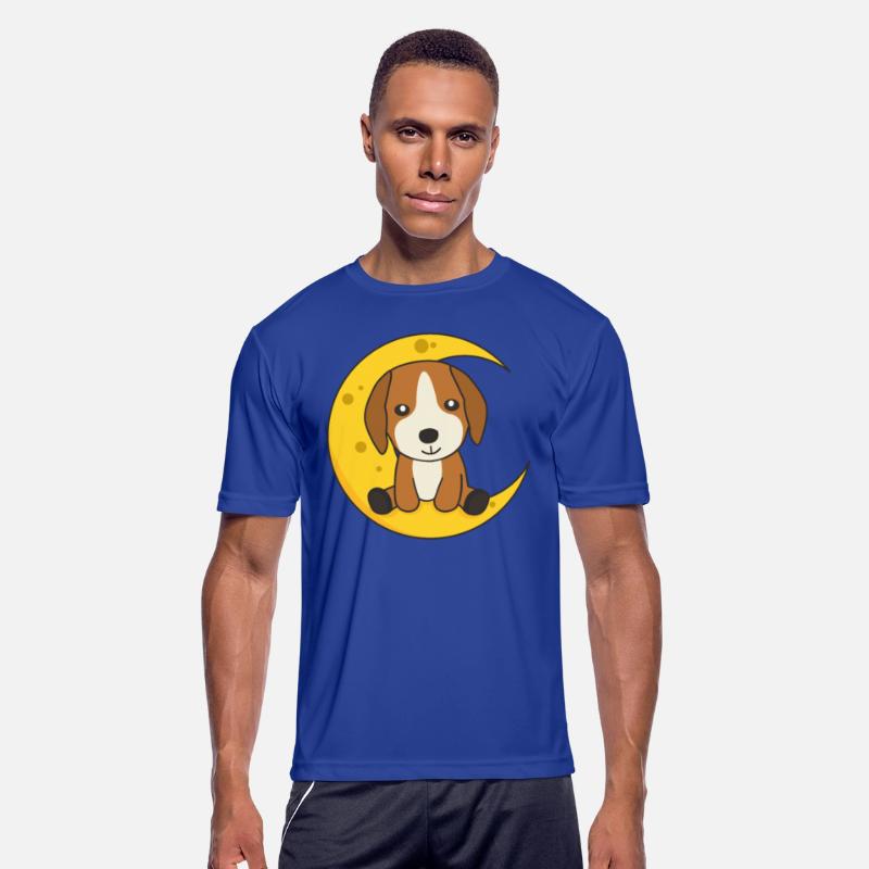 Moon Beagle Cute Animals For Kids At Night