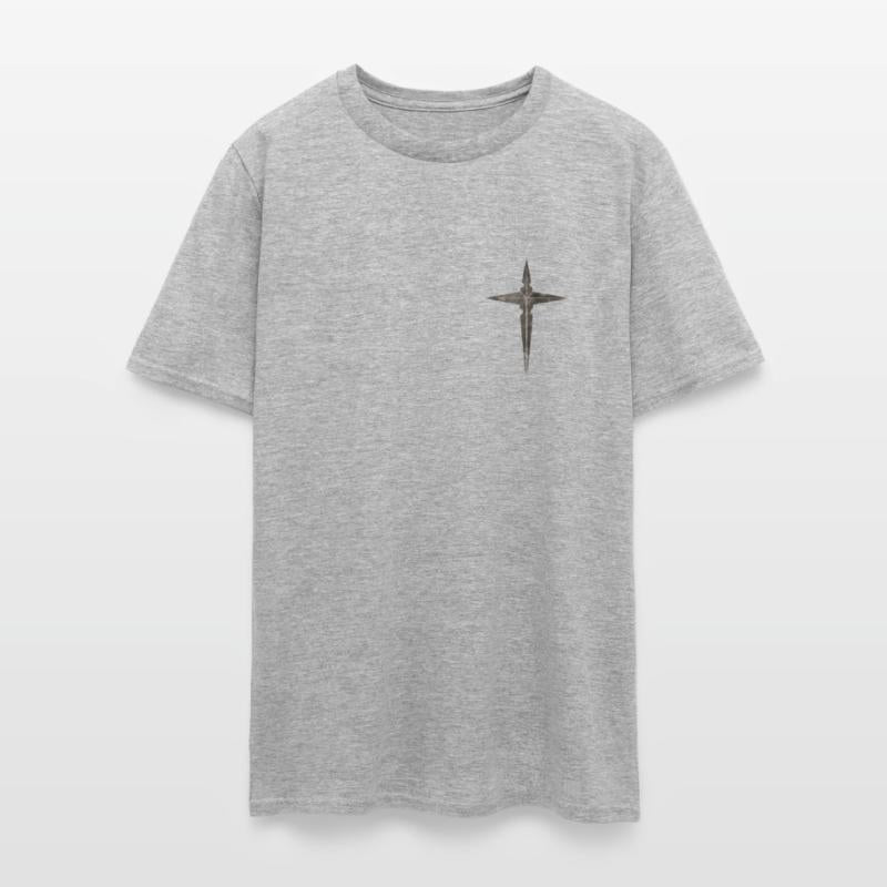 Moral Compass Cross Rust