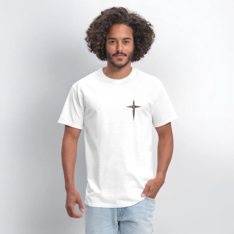 Moral Compass Cross Rust