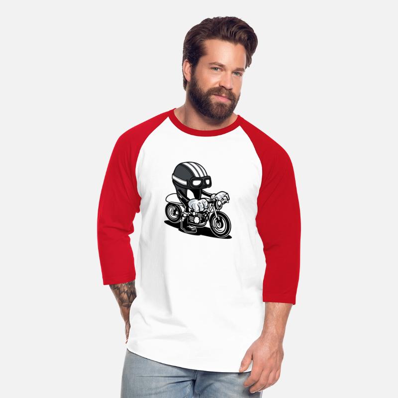 Motorcycle with Cartoon Helmet