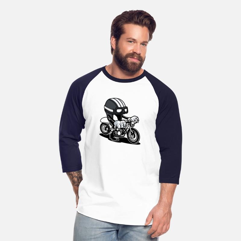 Motorcycle with Cartoon Helmet