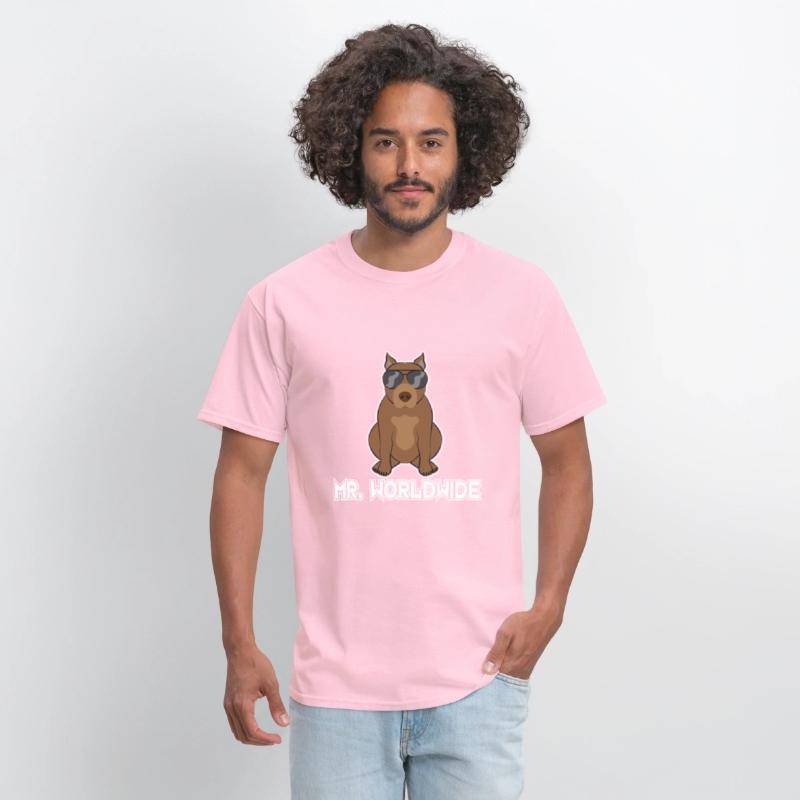 Mr. Worldwide Funny Pitbull Dog Lover Gift