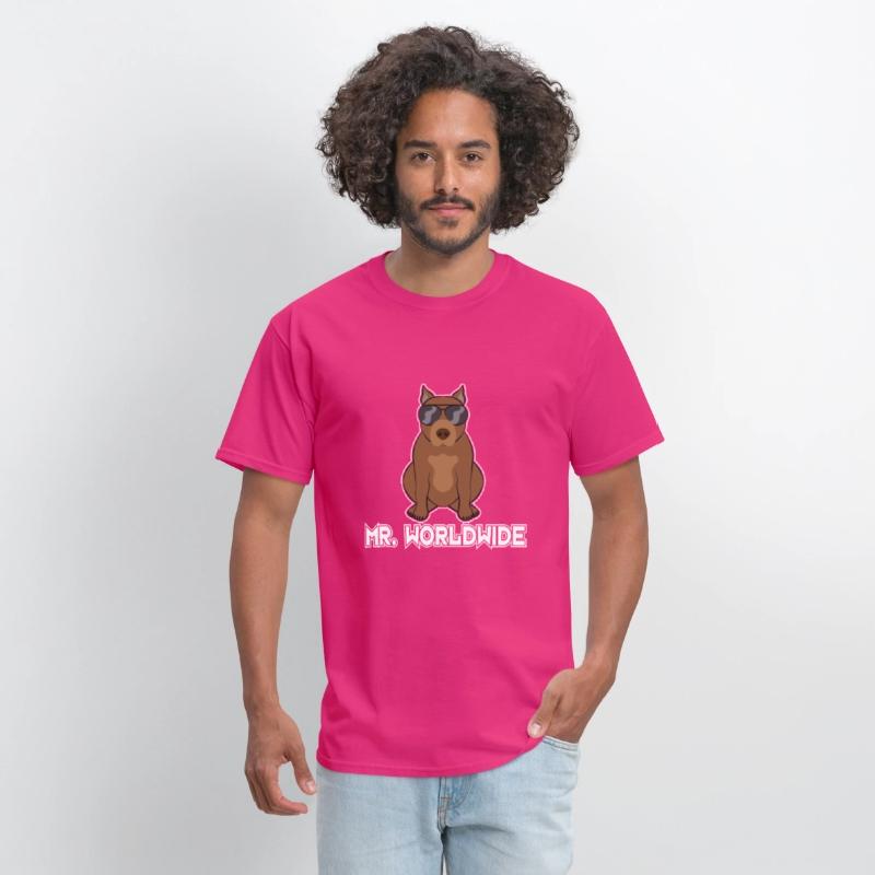 Mr. Worldwide Funny Pitbull Dog Lover Gift