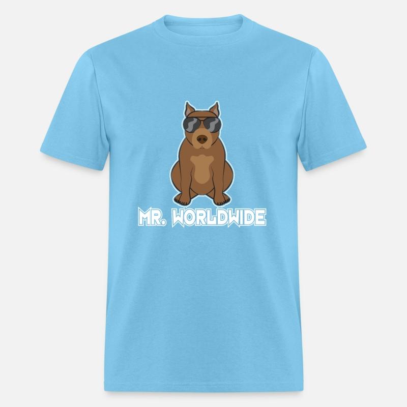 Mr. Worldwide Funny Pitbull Dog Lover Gift
