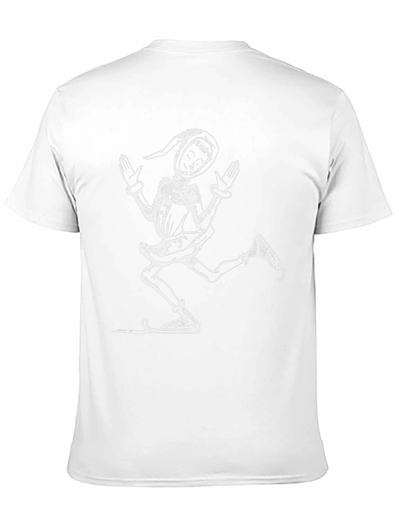 Retro Jester Graphic Tee - Black Cotton T-Shirt