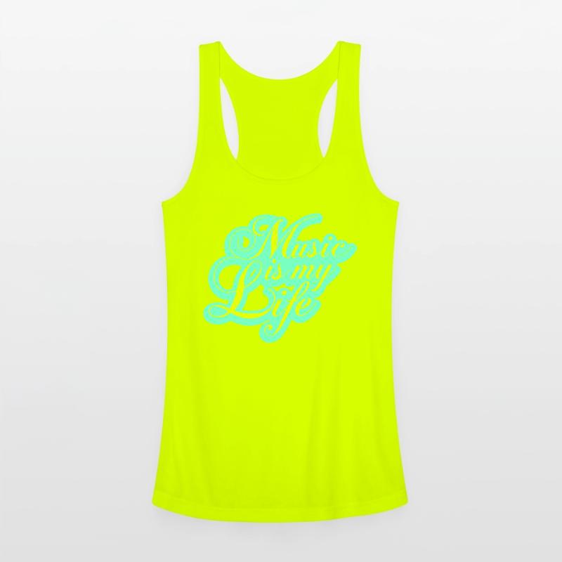 Music is my Life Love Saying Text Lettering Logo