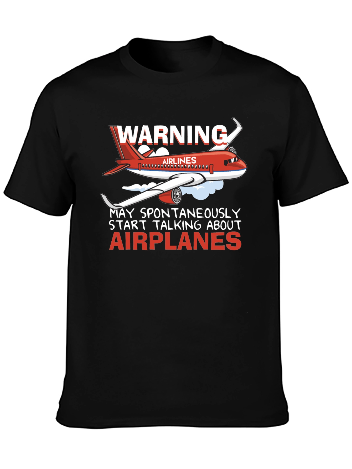 Warning Airplanes T-Shirt