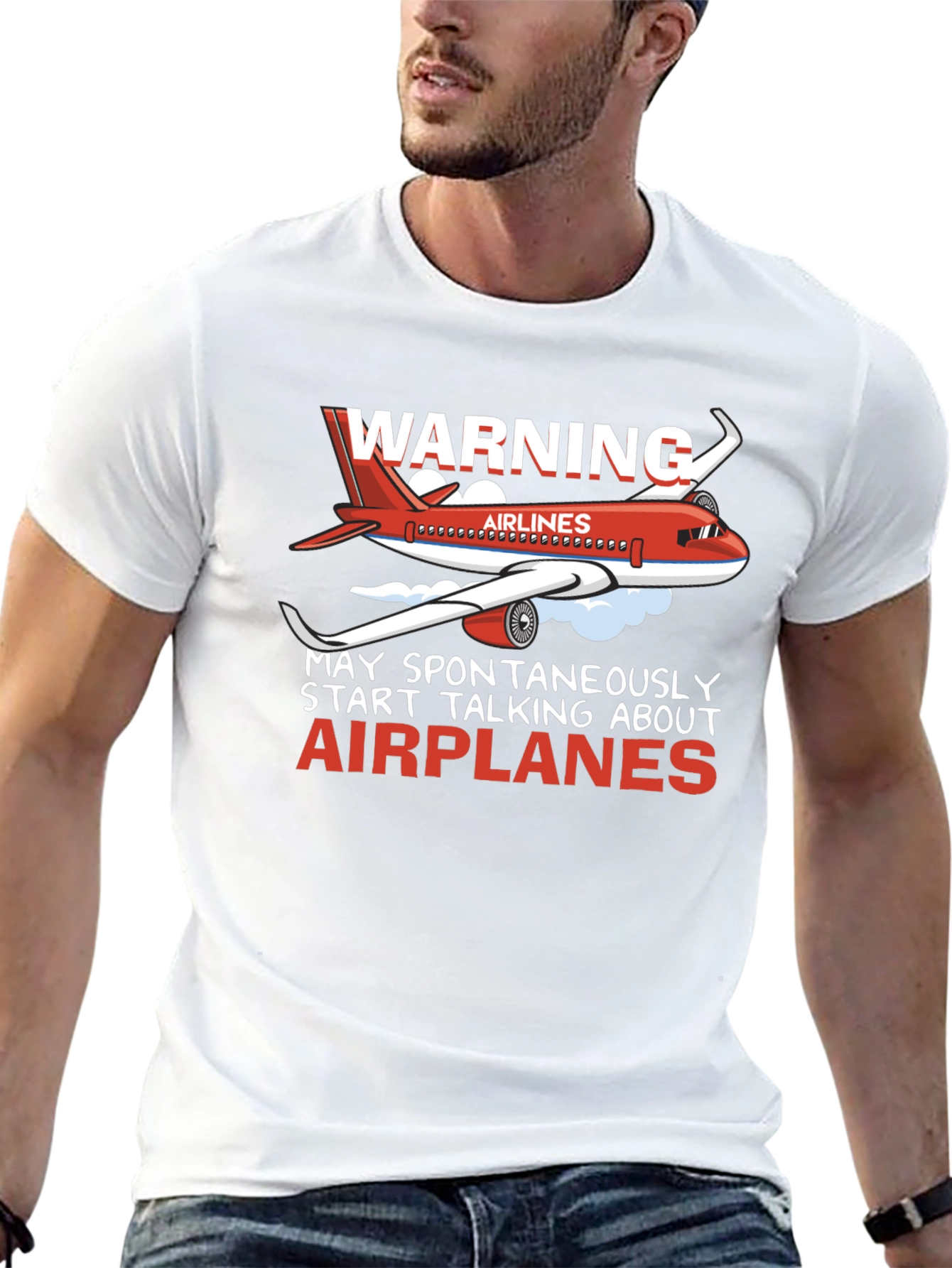 Warning Airplanes T-Shirt
