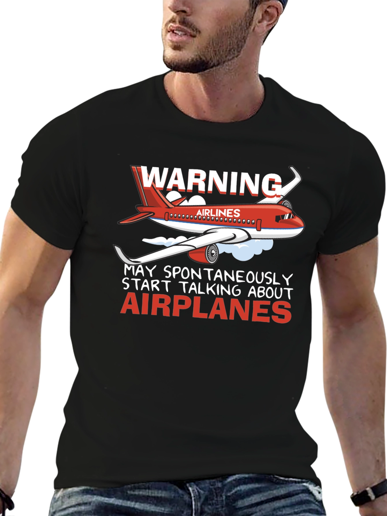 Warning Airplanes T-Shirt