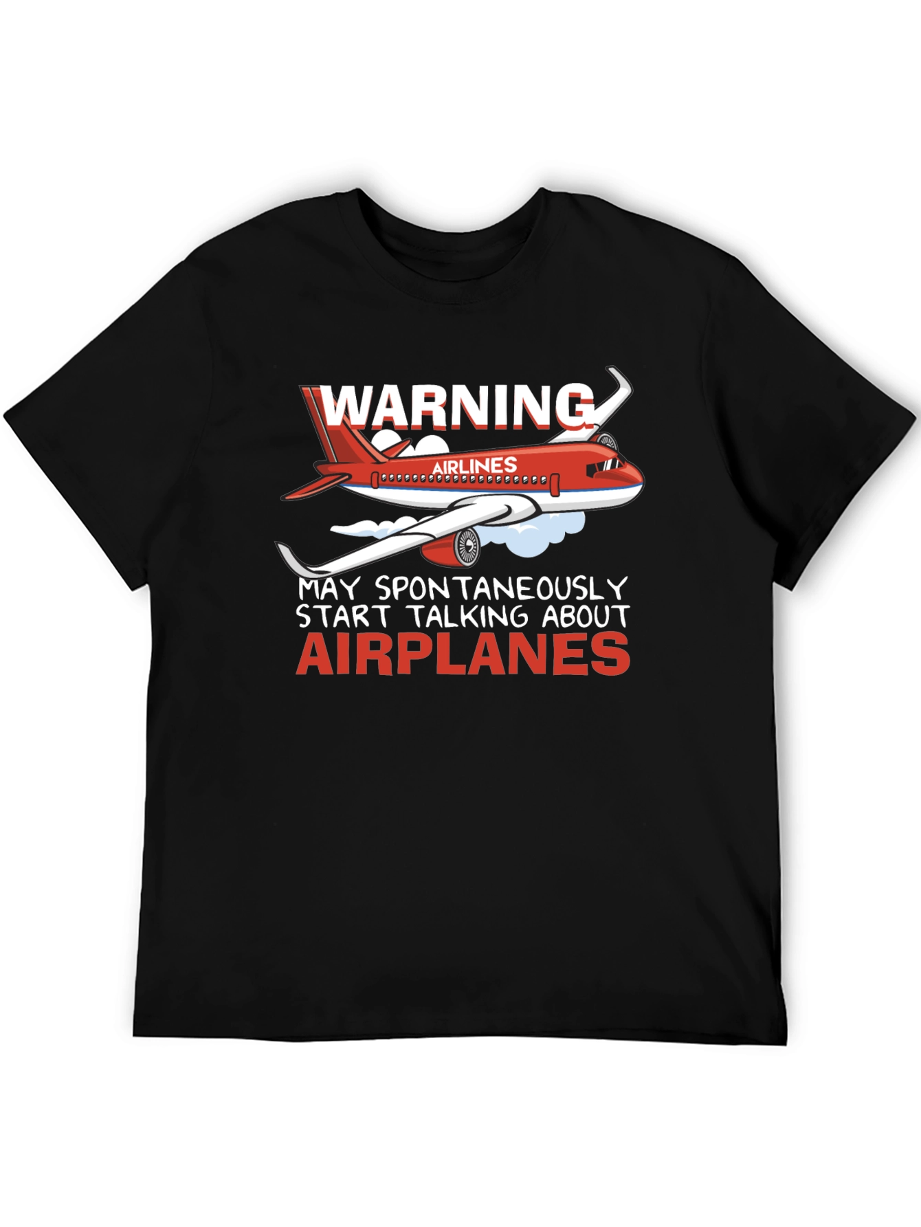 Warning Airplanes T-Shirt