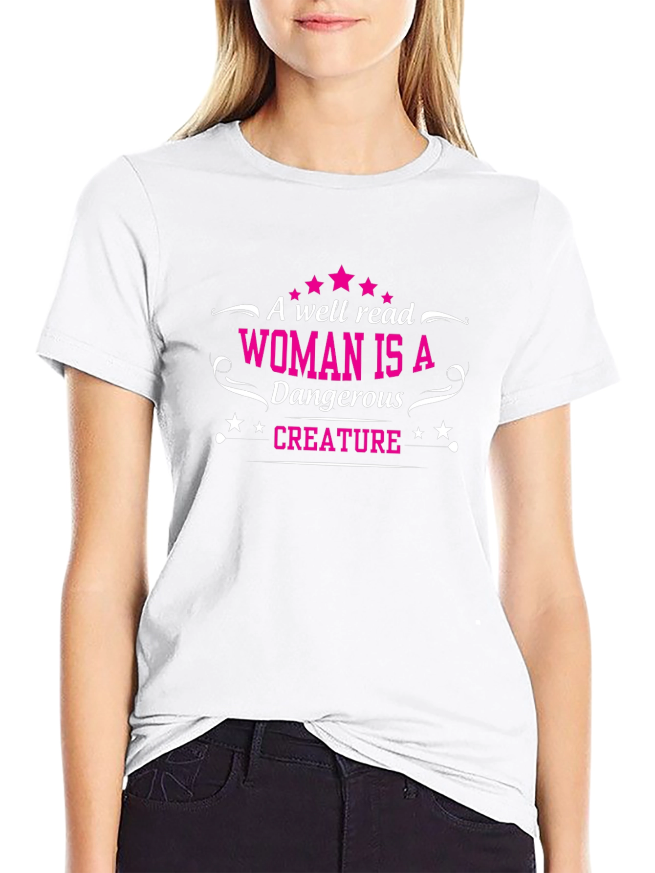 Well Read Woman T-Shirt - Dangerous Creature Tee