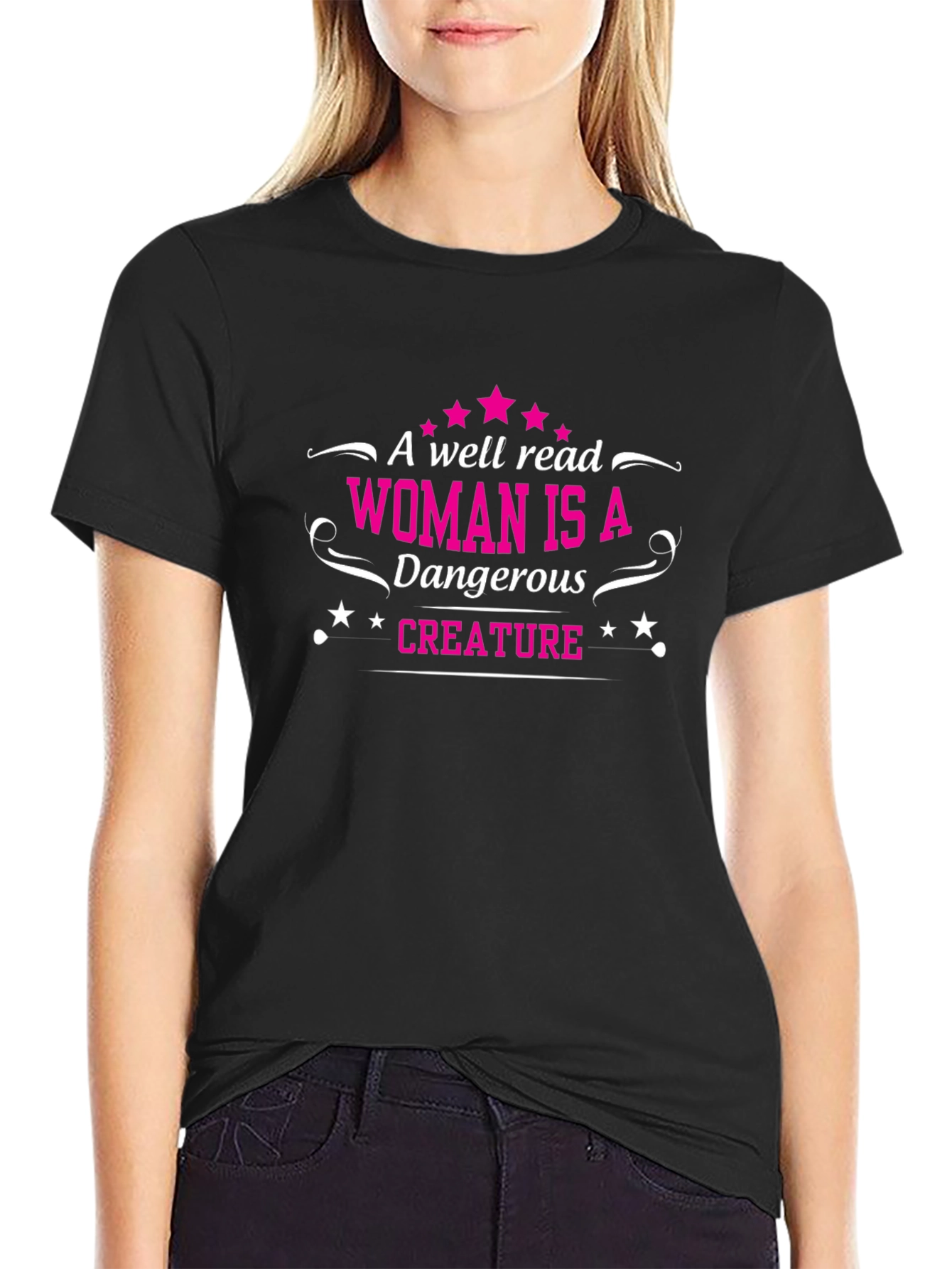 Well Read Woman T-Shirt - Dangerous Creature Tee