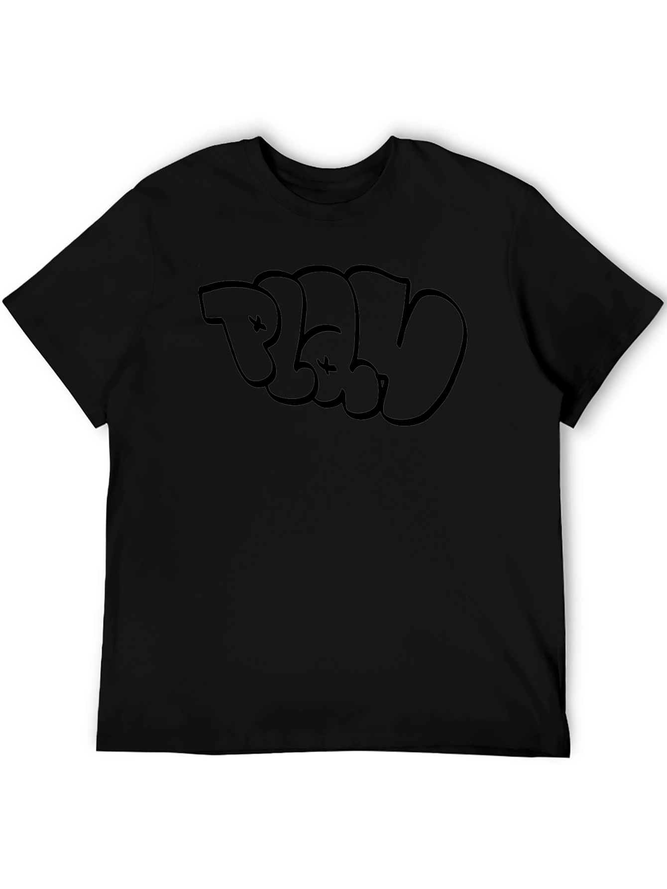 Bold Graphic Black T-Shirt