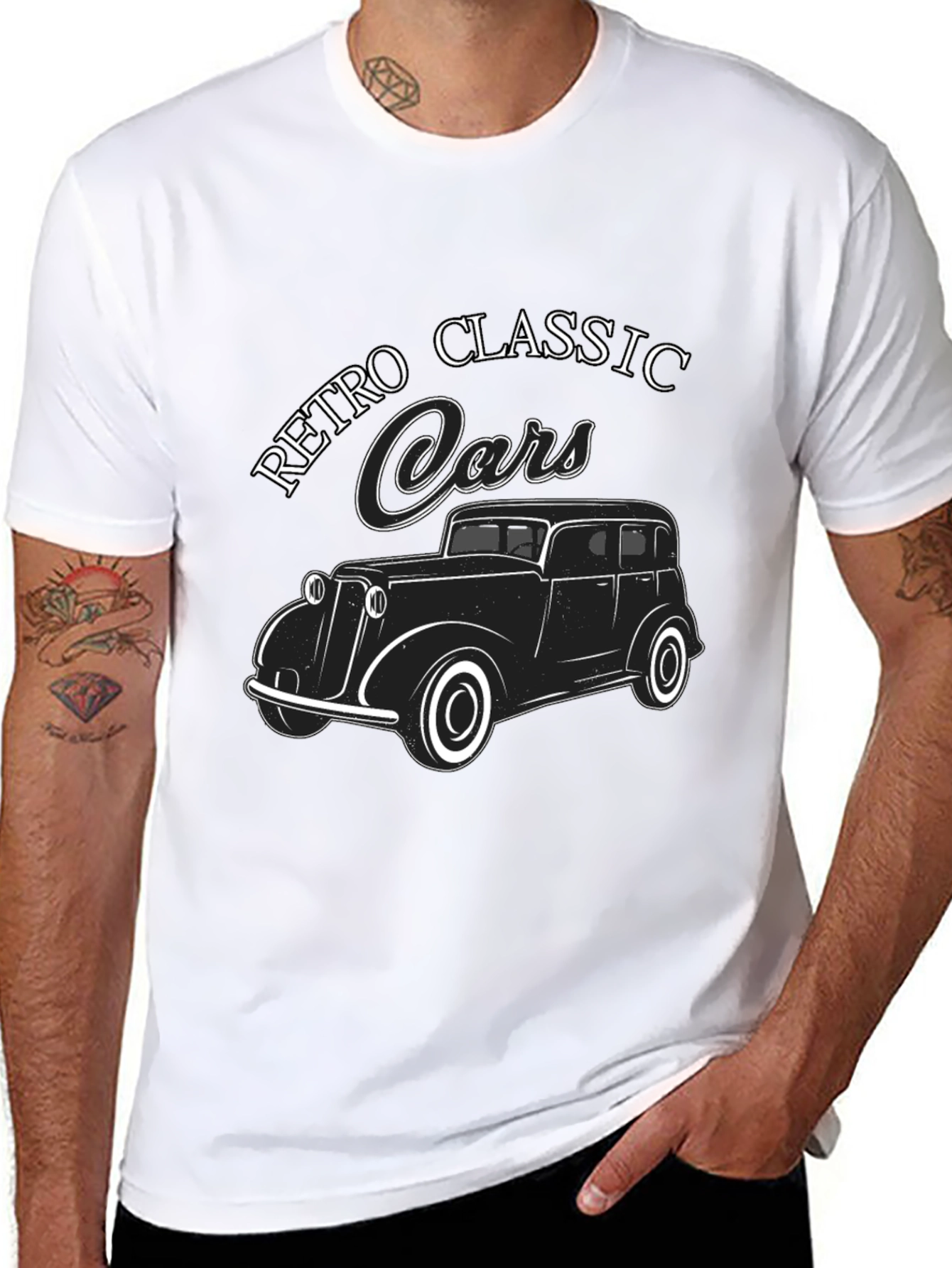 Retro Classic Cars Graphic T-Shirt
